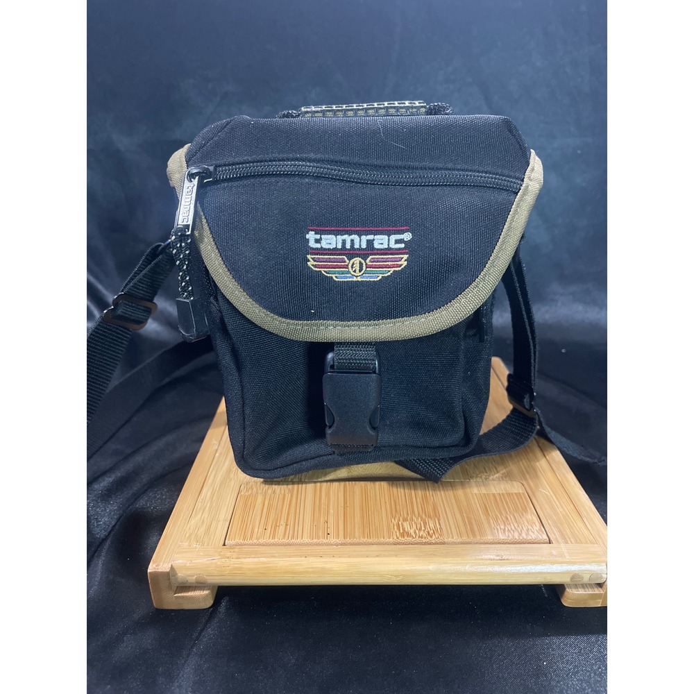 Tamrac 5400 Camera Shoulder Bag Black Olive Green Padded Case with Belt Loop